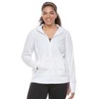 Plus Size Fila Sport&reg; Shirred-back Hoodie, Women's, Size: 1xl, White