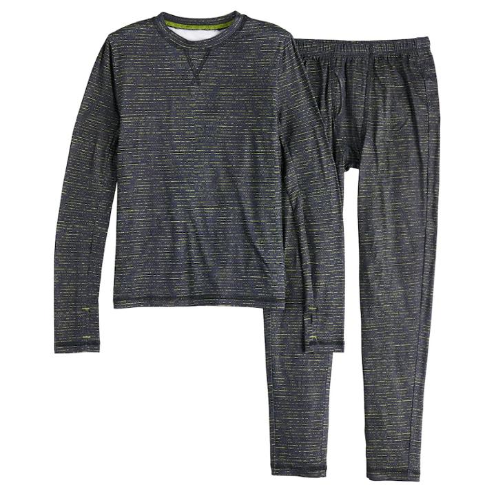 Boys 4-18 Cuddl Duds Printed Climatesmart 2-piece Baselayer Set, Size: 6-7, Oxford
