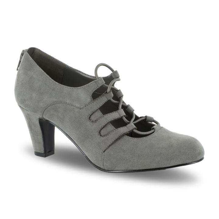 Easy Street Jennifer Women's Ghillie High Heels, Size: Medium (6), Med Grey