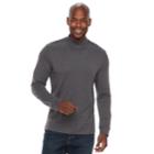 Men's Croft & Barrow&reg; Classic-fit Easy-care Mockneck Pullover, Size: Xl, Dark Grey