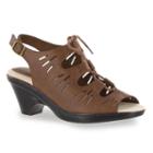 Easy Street Kitt Women's Ghillie Sandals, Size: 7 N, Lt Brown
