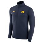 Men's Nike Michigan Wolverines Dri-fit Element Pullover, Size: Medium, Blue (navy)
