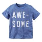 Toddler Boy Carter's Awesome Slubbed Tee, Size: 2t, Med Blue