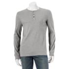 Big & Tall Sonoma Goods For Life&trade; Everyday Henley, Men's, Size: L Tall, Med Grey