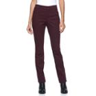 Women's Gloria Vanderbilt Charlene Comfort Waist Dress Pants, Size: 2 Short, Drk Purple