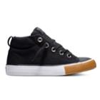 Boys' Converse Chuck Taylor All Star Street Slip Mid Sneakers, Size: 3, Black