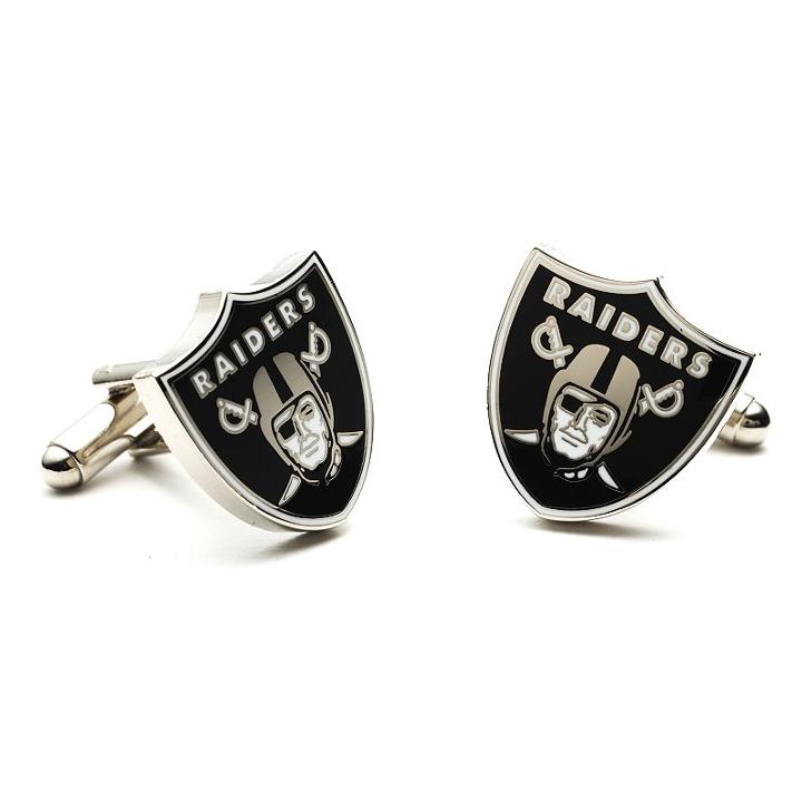 Oakland Raiders Cuff Links, Men's, Black