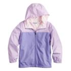Girls 4-18 Columbia Fleece-lined Windbreaker Jacket, Size: L(14/16), Brt Purple