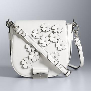 Simply Vera Vera Wang Monte Saddle Bag, Women's, White
