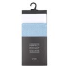 Men's 2-pack Pocket Squares, Light Blue