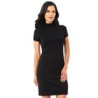 Women's Ab Studio Mockneck Sweaterdress, Size: Xlrg Av/rg, Black