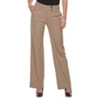Women's Apt. 9&reg; Curvy Dress Pants, Size: 2, Beig/green (beig/khaki)