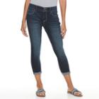 Petite Apt. 9&reg; Modern Fit Skinny Capri Jeans, Women's, Size: 6 Petite, Dark Blue