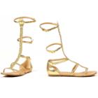 Cairo Costume Shoes - Adult, Size: 9, Gold