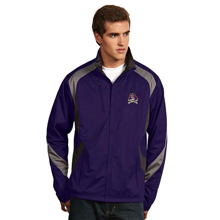 Men's Antigua East Carolina Pirates Tempest Desert Dry Xtra-lite Performance Jacket, Size: Xxl, Drk Purple