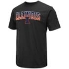 Men's Campus Heritage Illinois Fighting Illini Graphic Tee, Size: Xl, Black