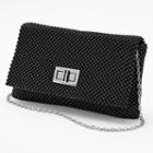 Gunne Sax By Jessica Mcclintock Beaded Mesh Flap Clutch, Women's, Black