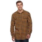 Big & Tall Sonoma Goods For Life&trade; Supersoft Stretch Flannel Shirt, Men's, Size: 2xb, Drk Yellow