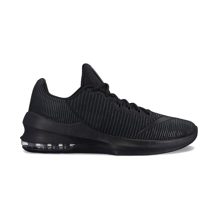 Nike Air Max Infuriate 2 Low Men's Basketball Shoes, Size: 12, Black