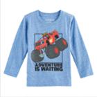 Toddler Boy Jumping Beans&reg; Blaze & The Monster Machines Adventure Is Waiting Long Sleeve Graphic Tee, Size: 3t, Blue (navy)