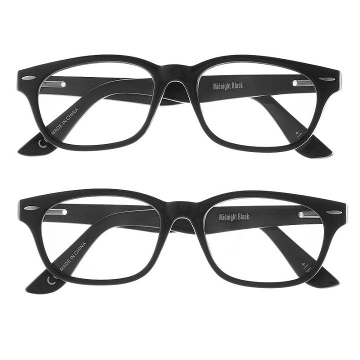 Eyesquare 2-pr. Square Reading Glasses - Black