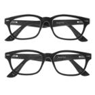 Eyesquare 2-pr. Square Reading Glasses - Black