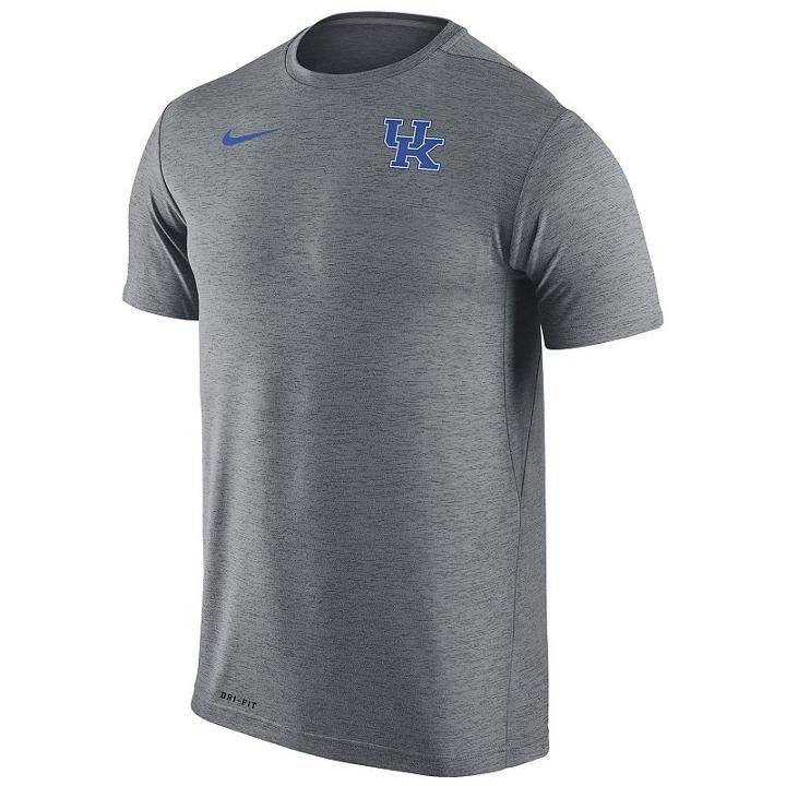 Men's Nike Kentucky Wildcats Dri-fit Touch Tee, Size: Large, Grey