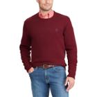 Men's Chaps Classic-fit Solid Crewneck Sweater, Size: Large, Red