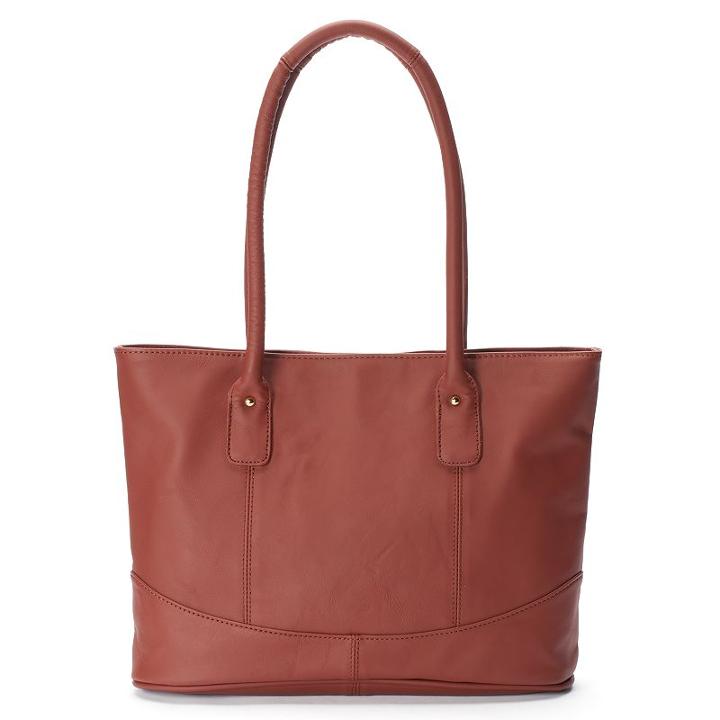 Amerileather Casual Leather Tote, Women's, Brown