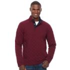 Men's Croft & Barrow&reg; Classic-fit Outdoor Quilted Mockneck Pullover, Size: Xxl, Red