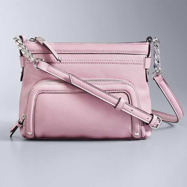 Simply Vera Vera Wang Easton Crossbody Bag, Women's, Lt Purple