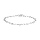 10k White Gold Open Link 1/4 Carat T.w. Diamond Tennis Bracelet, Women's, Size: 7