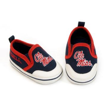 Ole Miss Rebels Ncaa Crib Shoes - Baby, Infant Unisex, Size: 6-9 Months, Red