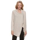 Women's Dana Buchman Long Sleeve Flyaway Top, Size: Xs, Med Beige