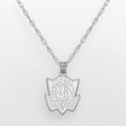 Dallas Mavericks Sterling Silver Logo Pendant, Size: 18, Grey