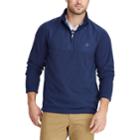 Men's Chaps Regular-fit Fleece Quarter-zip Pullover, Size: Medium, Blue (navy)