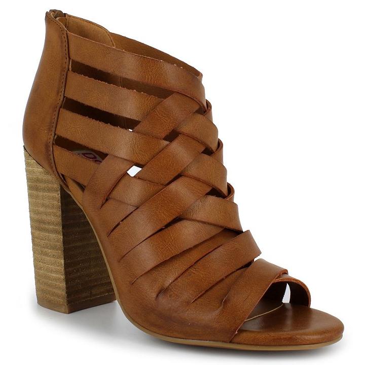 Dolce By Mojo Moxy Dakota Women's Peep-toe Ankle Boots, Girl's, Size: 7.5, Brown