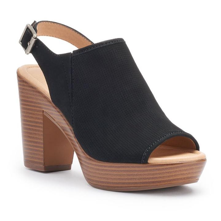 Sonoma Goods For Life&trade; Women's Slingback Clogs, Size: 9, Black
