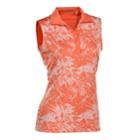 Plus Size Nancy Lopez Palmy Sleeveless Golf Polo, Women's, Size: 1xl, Med Orange