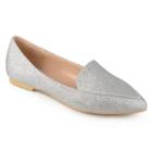 Journee Collection Kinley Women's Flats, Size: 7.5, Silver