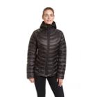 Women's Champion Hooded Puffer Jacket, Size: Small, Black