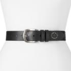 Women's Lee Floral Studded Belt, Size: Xl, Black