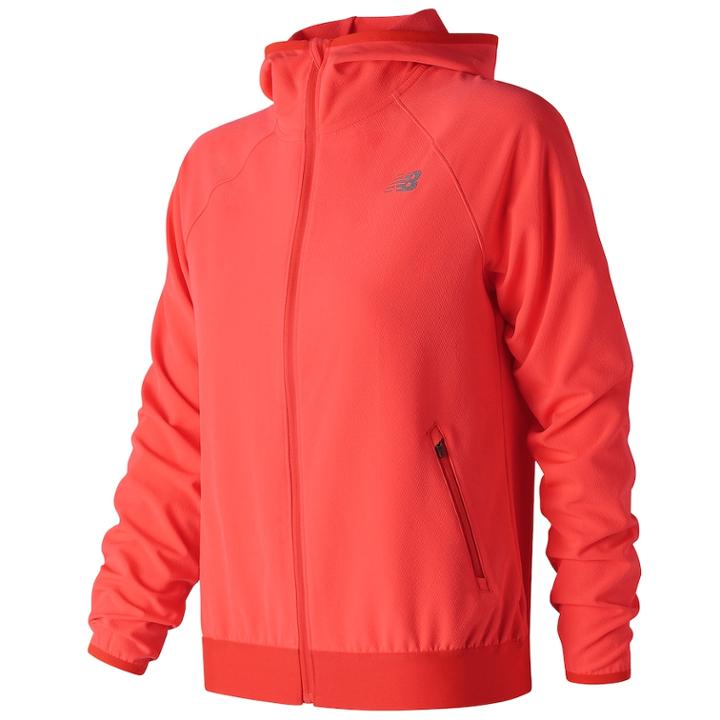 Women's New Balance Accelerate Hooded Track Jacket, Size: Medium, Drk Yellow