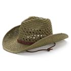 Peter Grimm Grazi Drifter Open Weave Cowboy Hat, Women's, Green