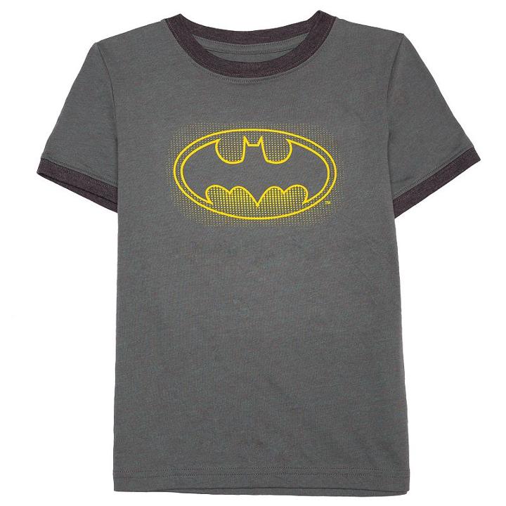 Boys 4-7 Dc Comics Batman Logo Graphic Tee, Size: 4, Dark Grey