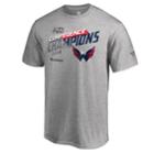 Men's Washington Capitals 2018 Conference Champions Chip Pass Tee, Size: Small, Med Grey