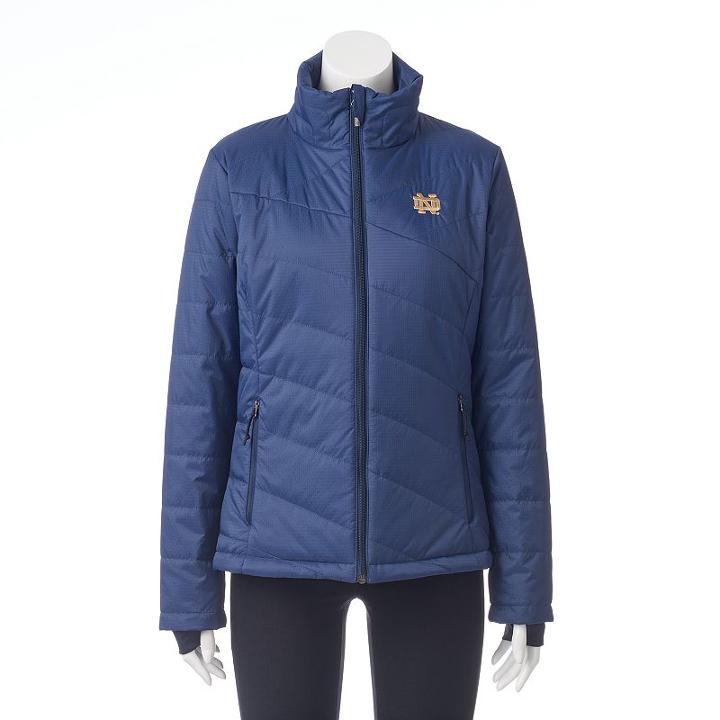 Women's Columbia Notre Dame Fighting Irish Powder Puff Jacket, Size: Large, Med Blue