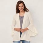 Women's Lc Lauren Conrad Bell Cardigan, Size: Xxl, Natural