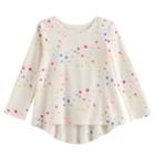 Baby Girl Jumping Beans&reg; Splatter Print Thermal Tunic Top, Size: 3 Months, White