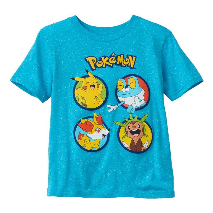 Boys 4-7 Pokmon Slubbed Graphic Tee, Boy's, Size: 7, Med Blue